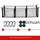thumbnail image 5 of Red de almacenamiento de carga para equipaje de tres bolsillos para camioneta, vehículo todoterreno, SUV, red de bolsillo para maletero trasero de automóvil, 5 of 5