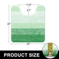 thumbnail image 2 of Buganda Luxury U-Shaped Bathroom Rugs, Super Soft and Absorbent Microfiber Toilet Bath Mats, Non-Slip Contour Bathroom Carpets with Rubber Backing, 20X24, Green, 2 of 7