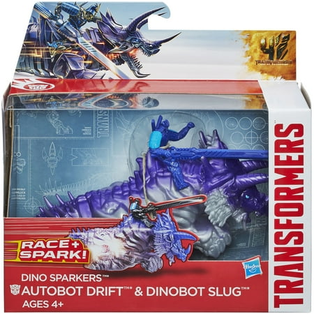 Transformers Age of Extinction Dino Sparkers Autobot Drift and Dinobot Slug Figures
