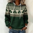 thumbnail image 2 of Wensltd Women Hoodies Long Sleeve St Patricks Day Print Loose Fit Hoodies with Pocket All Season Outdoor Comfortable Pullover Tops, 2 of 5