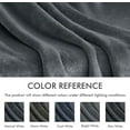 thumbnail image 5 of Royoliving Soft Fleece Blanket Throw Size Grey 400GSM Thick Flannel Blanket for Couch Sofa Bed Warm Heavyweight Blanket (50x66 Inches), 5 of 7