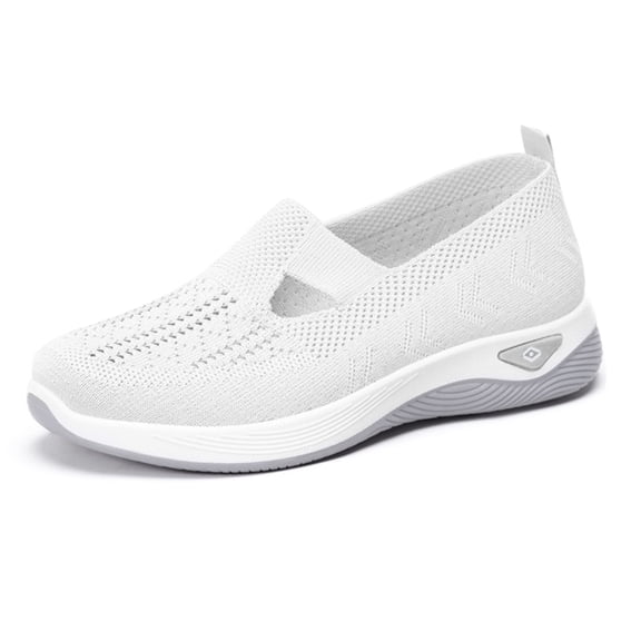 Women's Woven Orthopedic Breathable Soft Shoes Go Walking on Foam Shoes Hands Free in Sneakers Arch Support