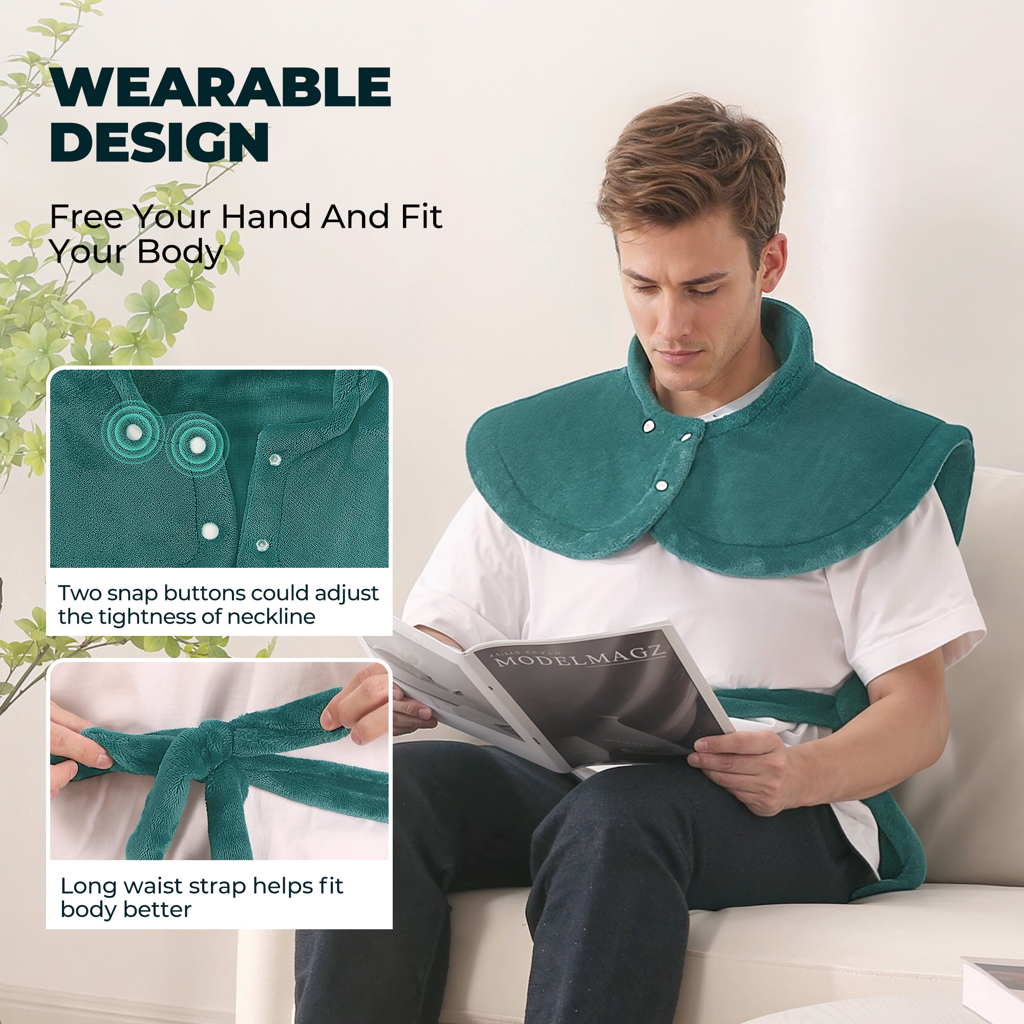 MaxKare Extra Large Heating Pad, 24" x 40" Full-Body photo 8