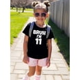 thumbnail image 2 of MAWOTEA Bruh I'm 11 Letter Print Summer Graphic T-shirts for Outdoor Sports and Daily Wearing, Young Girls T-Shirts, Size from 3-13Y, 2 of 5