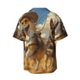 thumbnail image 6 of Daiia Farm Corgi German Shepherd Men's Linen Shirts Short Sleeve Casual Shirts Button Down Shirt for Men Beach Summer Wedding Shirt-X-Large, 6 of 6