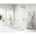 thumbnail image 3 of Elegant Kitchen & Bath BT10459GW-BGD 59 in. Soaking Bathtub with Brushed Gold Trim - Glossy White, 3 of 10