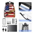 thumbnail image 4 of Fotbe American Flag And Baseball Mochila Ligera Casual para Laptop para Hombres y Mujeres, Mochila Impermeable de Uso Diario, Mochila para Universidad, 4 of 6