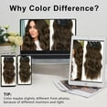 thumbnail image 7 of Clip in Long Wavy Synthetic Hair Extension 24 Inch Chestnut Brown 4PCS Thick Hairpieces Fiber Double Weft Hair for Women, 7 of 7
