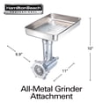 thumbnail image 7 of Hamilton Beach Professional Stand Mixer Specialty Attachment, All-Metal Meat and Food Grinder Attachment Set, 7 of 7