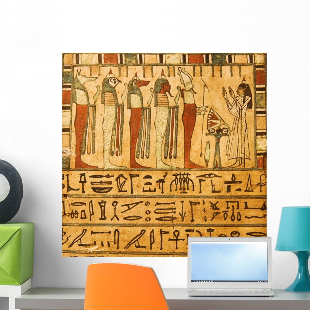 Ancient Egyptian Gods and Wall Mural by Wallmonkeys Peel and Stick ...