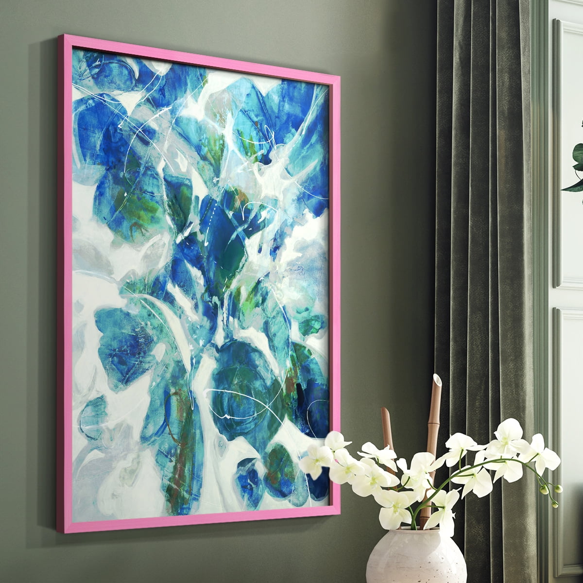 Winding Road Framed Print - Solid Wood in Single Picture Frame Solid Wood 2 Framed Print