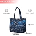 thumbnail image 4 of Math Equations Starry Blue Background Pattern Travel Tote Bags for Women Carry On,Large Weekender Bags for Women Travel,Multi Functional Duffle Bag for Work,Shopping,Sports, 4 of 5