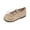 Beige, variant on Kids' Elastic Strap Princess Shoes, Girls' Colorful Suede Bow Flats Footwear for 1-6 Years 5-5.5 Years