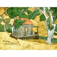 thumbnail image 3 of Mabat, Ynon 18x15 Black Modern Framed Museum Art Print Titled - Forest Cabin, 3 of 5