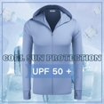 thumbnail image 5 of COOFANDY Men Full Zip UPF 50 Sun Protection Hoodie Jacket Long Sleeve Lightweight Breathable UV Shirts with Pockets, 5 of 6