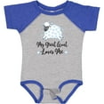 thumbnail image 3 of Inktastic My Great Aunt Loves Me Lamb Boys or Girls Baby Bodysuit, 3 of 5
