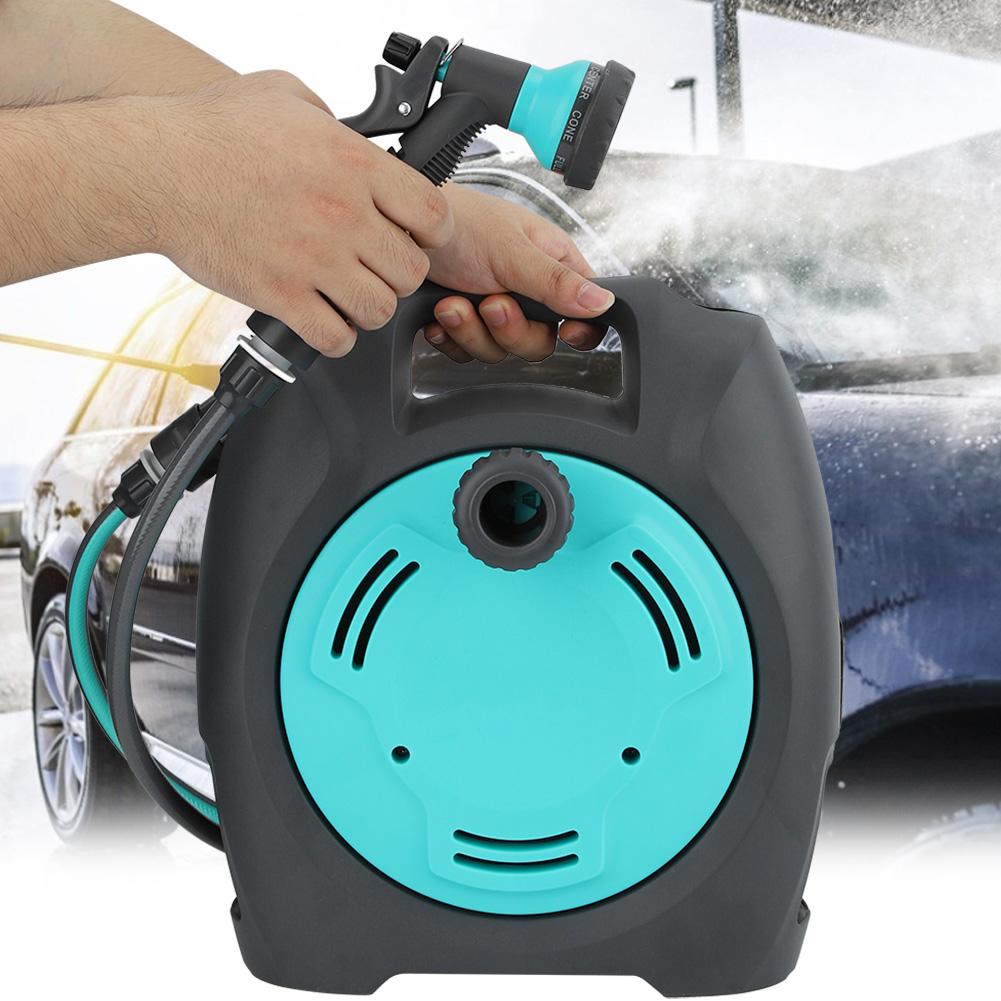 Mgaxyff Plastic Hose Reel Cart Garden Outdoor Portable Storage Pipe