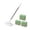 F, variant on Flat Mop with 20 Reusable Washable Pads, 360° Rotating Head, Stainless Steel Long Handle for Wet and Dry Floor Cleaning