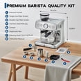 thumbnail image 4 of Gaderth 20 Bar Espresso Machine, with Grinder & Milk Frother, Stainless Steel Coffee Maker 2.8L Removable Water Tank, Milk Frother Steam Wand, Adjustable Shot Volume, 4 of 7