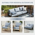 thumbnail image 3 of Bellefurn Luxury Outdoor Deep Seat Cushion 22 X 24 X 6 inch for Patio Furniture,Outdoor Sofa Cushions Chairs Cushions,Waterproof & Fade Resistant Patio Furniture Cushions for Wicker Chair,Couch, 3 of 11