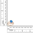 thumbnail image 4 of AFFY Celtic Lady's Simulated Blue Topaz Ring In 14K Rose Gold Plated 925 Sterling Silver Jewelry for Ladies, Ring Size 10, 4 of 4