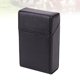 thumbnail image 5 of 1 pitillera de cuero Pu, caja de cigarrillos de negocios Premium, contenedor de cigarrillos portátil para hombres, negro, 5 of 5