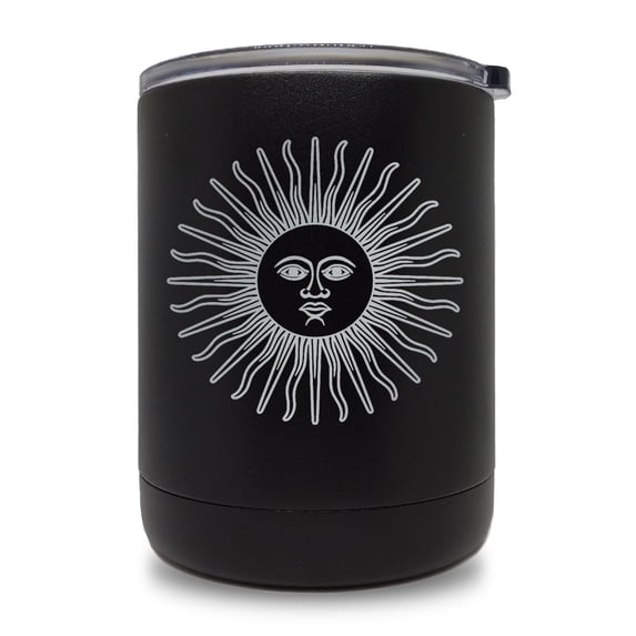 10oz Tumbler Mug, Flag of Argentina (Black)