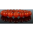 thumbnail image 2 of K-KED Carnelian Bracelet Therapeutic Gemstone Beaded 7.5"-Carnelian-8 mm, 2 of 6