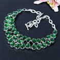 thumbnail image 3 of Chrome Diopside Gemstone Handmade 925 Sterling Silver Jewelry Necklace 18", 3 of 4