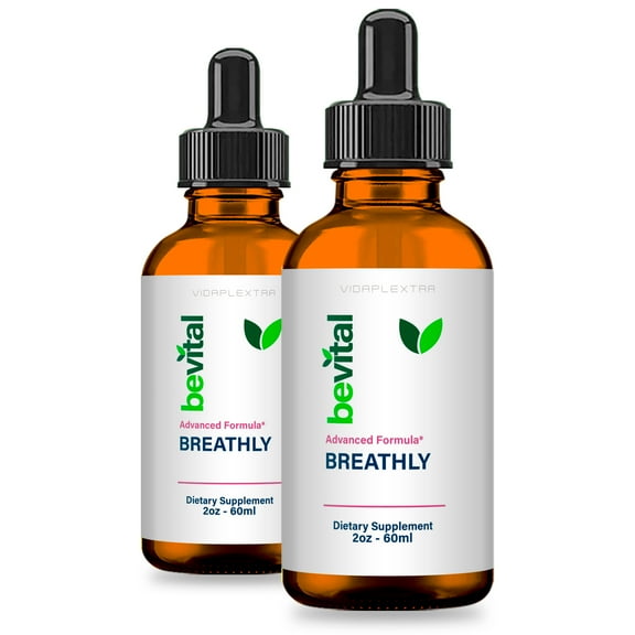 (2 Pack) Be Vital Breathly Drops - BeVital Breathly Liquid Drops