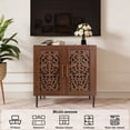thumbnail image 5 of HLR 31.4" Accent Cabinet, 2 Doors Sideboards and Buffets Cabinet with Storage for Living Room, Brown, 5 of 8