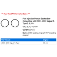 thumbnail image 2 of Fuel Injection Plenum Gasket Set - Compatible with 2000 - 2008 Jaguar S-Type 3.0L V6 2001 2002 2003 2004 2005 2006 2007, 2 of 2