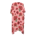 thumbnail image 2 of HELLHERO Red Roses Bathing Suit Cover Up High Quality Fabrics Quick Dry Free Size Women's Kimono Coverup for Female Adult, 2 of 6