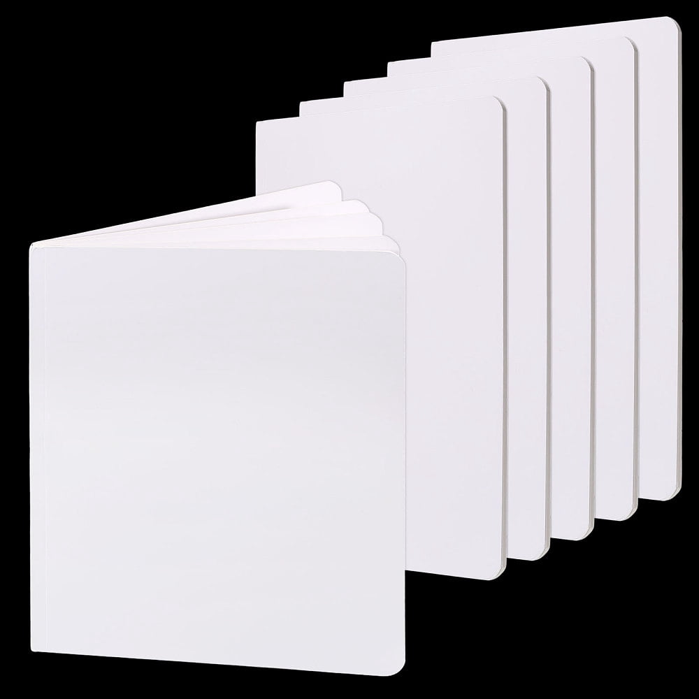 5 Sheets A4 Art Drawing Sketch Book Blank Notebook Rectangle White 295x210x5.5mm for DIY