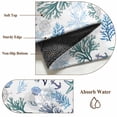 thumbnail image 6 of 5'x7' Area Rugs for Living Room Bedroom, Blue Teal Coastal Washable Rug Carpet Runner Indoor Outdoor, Coral Starfish Seaside Summer Beach Non Slip Floor Mats Area Rug for Kitchen, Nursery, 6 of 8
