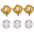 thumbnail image 4 of Set de globos de béisbol para fiesta de cumpleaños, 10 unidades, UY, 4 of 4