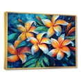 thumbnail image 2 of Designart "Wonderland Of Colorful Plumeria In The Tropics I" Plumeria Floater Framed Wall Decor, 2 of 5