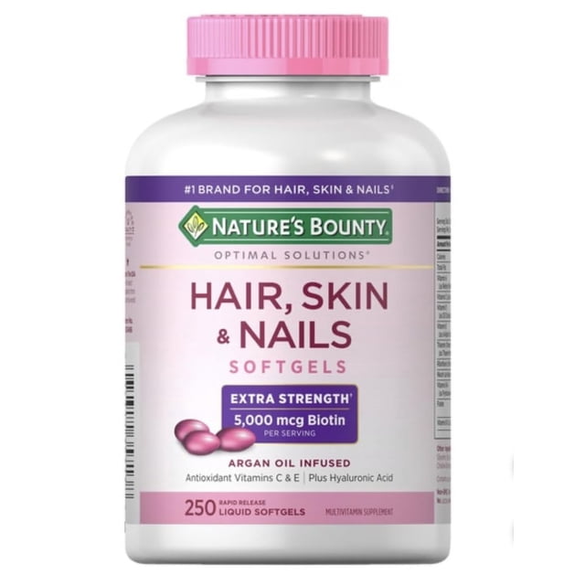 Complementa 250 cápsulas blandas para cabello, piel y uñas de Nature's Bounty