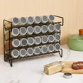 thumbnail image 2 of QILOU Spice Rack Organizer for Cabinet, 4 Tier Spice Organizer with 28 Empty Spice Jars and 432 Labels, Seasoning Organization for Countertop, Cabinet, Kitchen, Pantry, Cupboard, 2 of 8