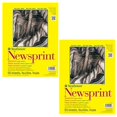 thumbnail image 1 of Strathmore 300 Series Tape Bound Newsprint Pad, Rough Surface, 9x12, 50 Sheets/Pad, Pack of 2, 1 of 3