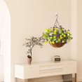 thumbnail image 5 of Artificial Hanging Flowers for Outdoors Spring Decoration,Faux Silk Chrysanthemum,Hanging Planters in 12 inch Coconut Lining Basket for Home Outside Porch Decor, 5 of 7