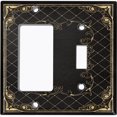 thumbnail image 2 of Metal Light Switch Plate Outlet Cover (French Victorian Frame - Single Rocker Single Toggle), 2 of 2
