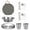 2 Person Set, variant on Stainless Steel Camping Mess Kit with Plate Bowl Cup Knife Fork Spoon & Storage Bag, Portable Outdoor Tableware Set for Backpacking Hiking Picnic