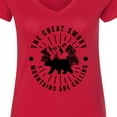 thumbnail image 4 of Inktastic The Great Smoky Mountains Are Calling Women's V-Neck T-Shirt, 4 of 5