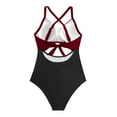 thumbnail image 3 of Hicidod One Piece Swimsuit Women Tummy Control Slimming Bathing Suits Twist Front Cutout Adjustable Straps Ruched Swimwear, 3 of 6