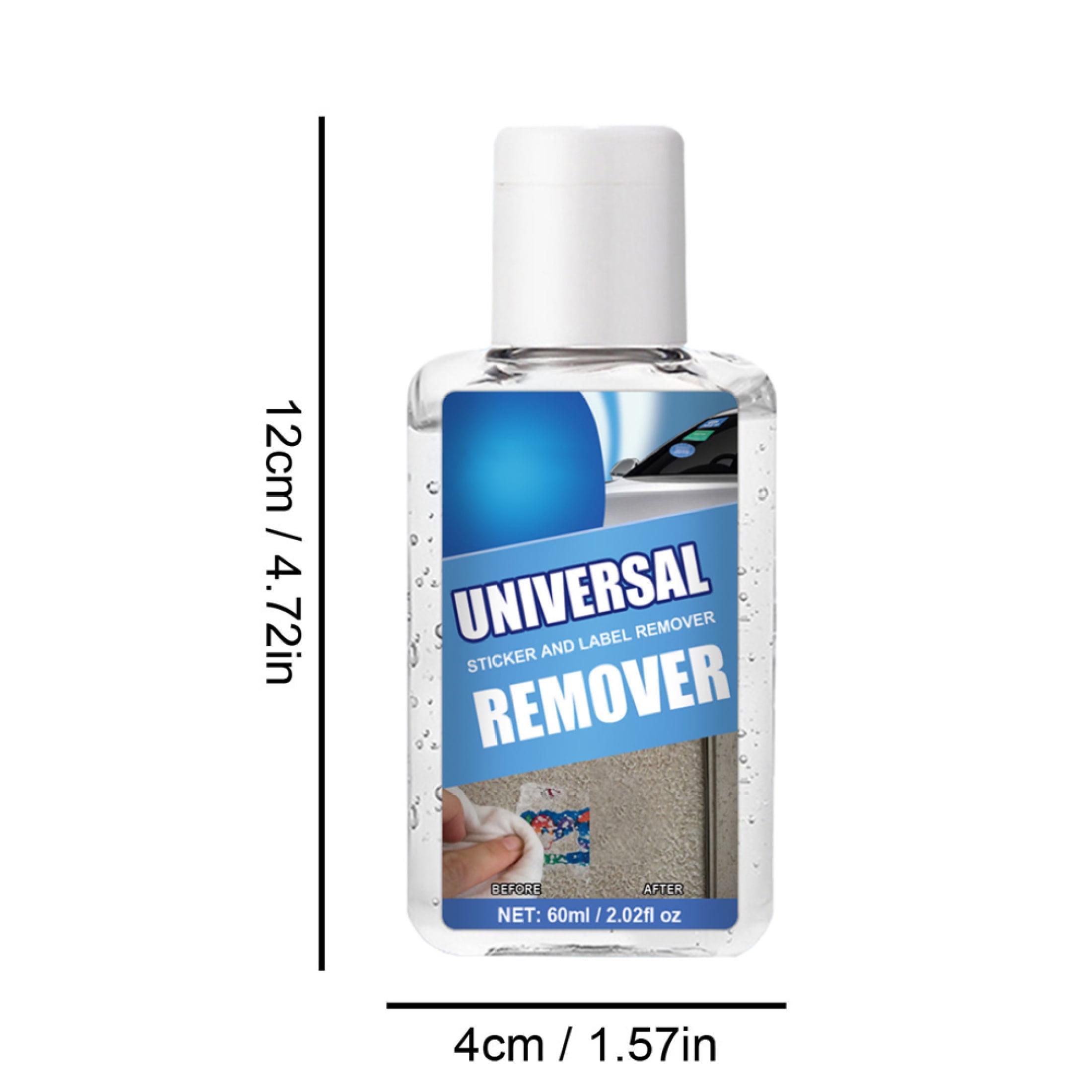 BIZERBA Label Remover Spray, Sticker Remover Spray, Adhesive Remover and  Glue Residue Remover, 200ml - Genuine Care Product