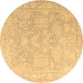 thumbnail image 1 of Ahgly Company Indoor Round Oriental Brown Traditional Area Rugs, 5' Round, 1 of 4