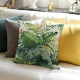 thumbnail image 3 of PRATYUS Home Decor Throw Pillow Cover Leaves Bird Plant Design 24x24in, 3 of 5