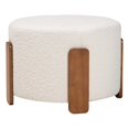 thumbnail image 1 of Reposapiés otomano Baxton Studio Finlay Japandi Cream Boucle, 1 of 7