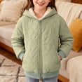 thumbnail image 2 of KAUOD Girls Fleece Lined Winter Coats Waterproof Quilted Hooded Jackets Teen Kids Padded Warm Zip up Puffer Outwear, 2 of 7